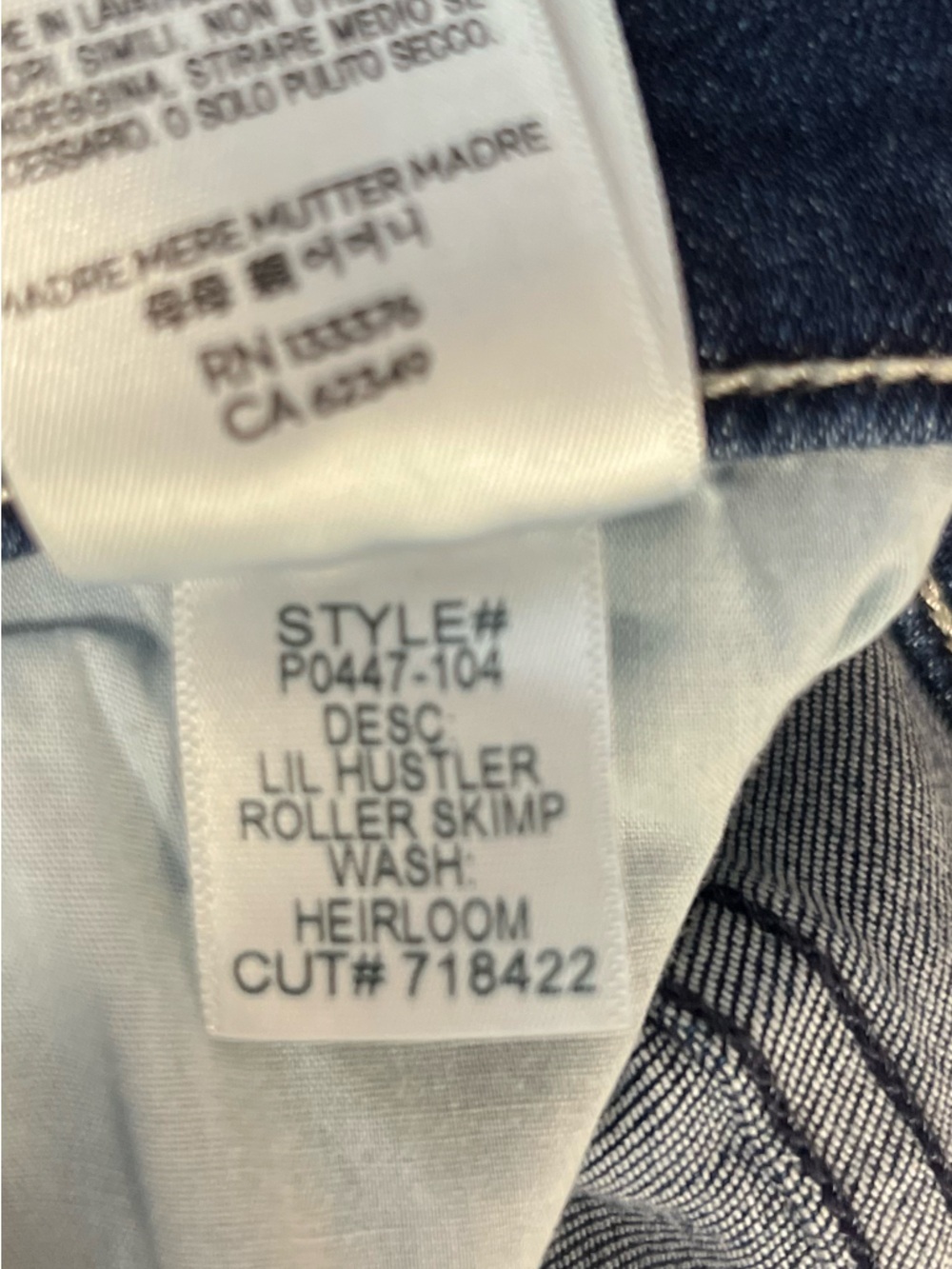 MOTHER The Lil Hustler 70's High Rise Wide Leg Roller Skimp Heirloom Size 34P - Picture 12 of 12